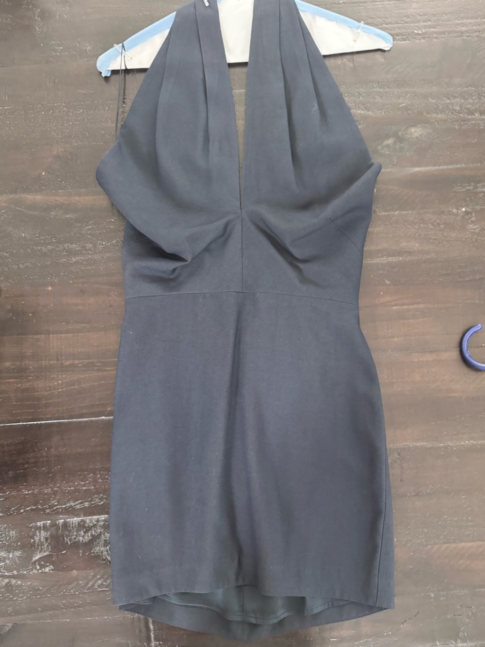 Backless Halter Cocktail Dress in Black